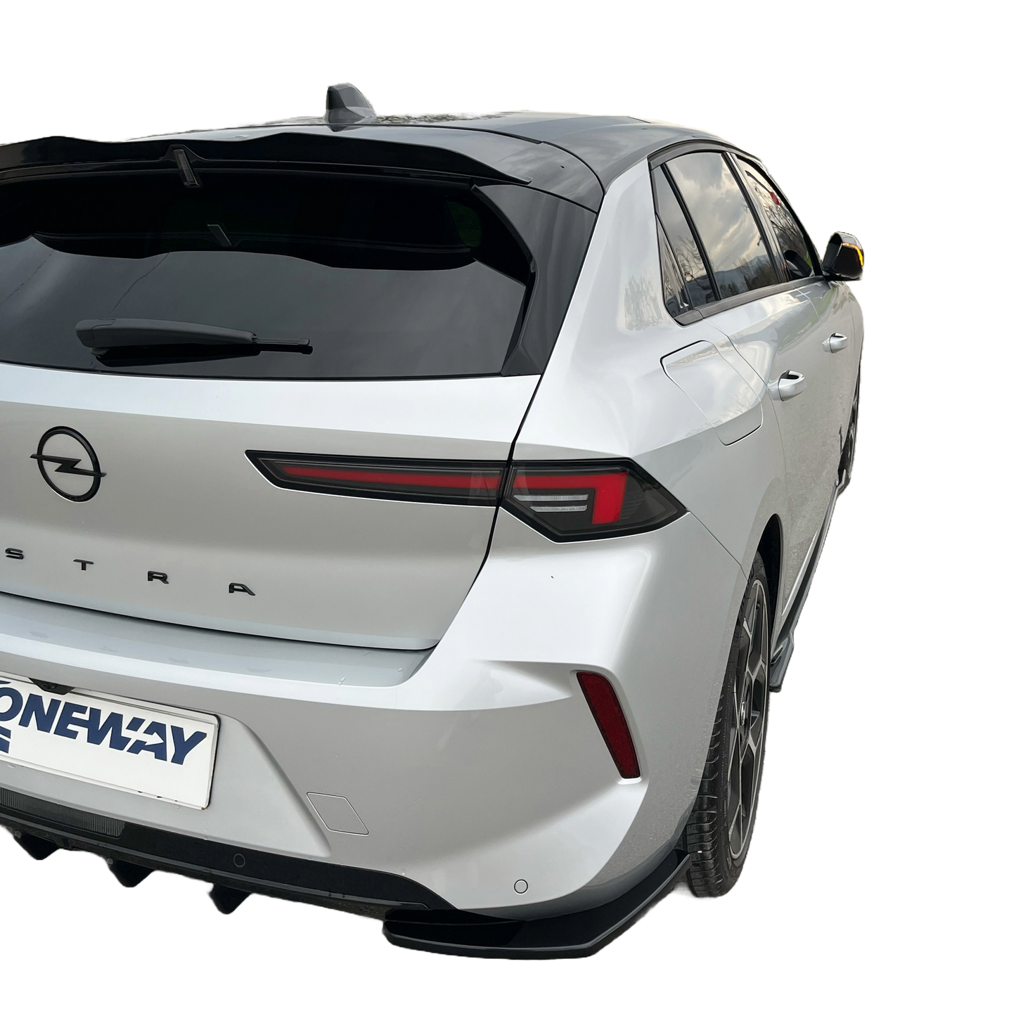Heckseitendiffusor Splitter passend für OPEL Astra L 2020+ Hochglanz Schwarz