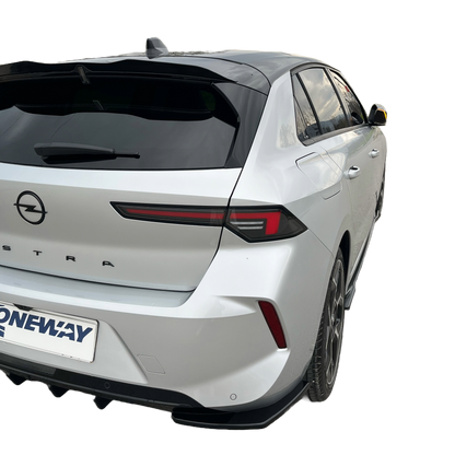 Heckseitendiffusor Splitter passend für OPEL Astra L 2020+ Hochglanz Schwarz