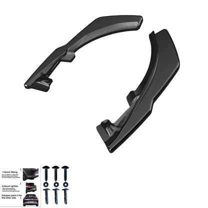 Heckstoßstange Diffusor Splitter passend für VW Tiguan Mk2 Standard / R-Line 2015-2020 Hochglanz Schwarz