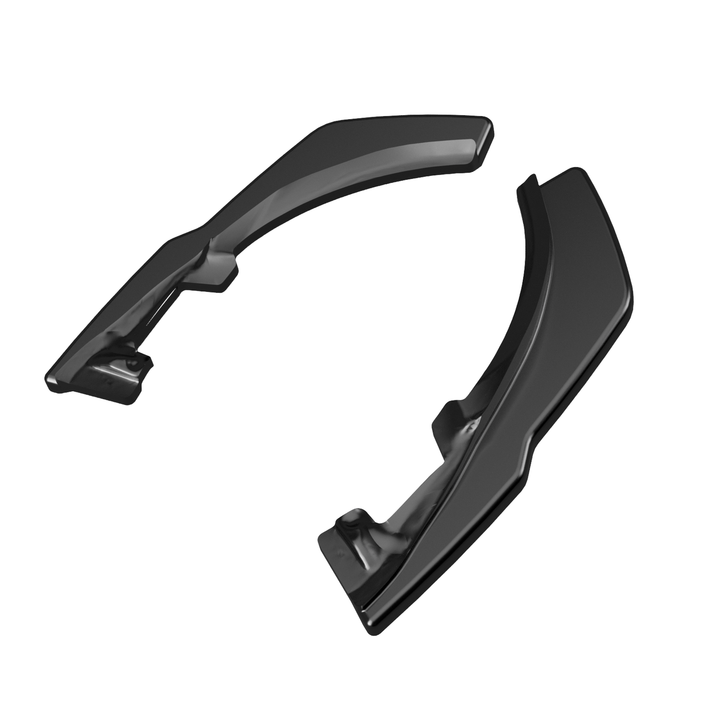 Heckstoßstange Diffusor Splitter passend für VW Tiguan Mk2 Standard / R-Line 2015-2020 Hochglanz Schwarz