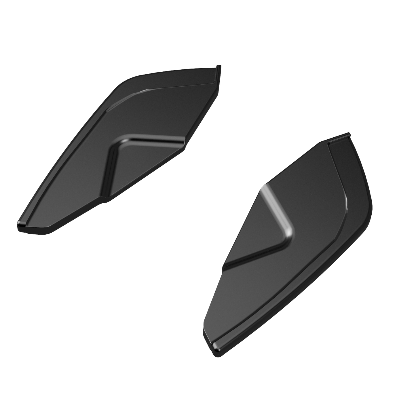 Heckstoßstange Diffusor Splitter passend für VW Golf Mk8 GTI 2020+ Hochglanz Schwarz