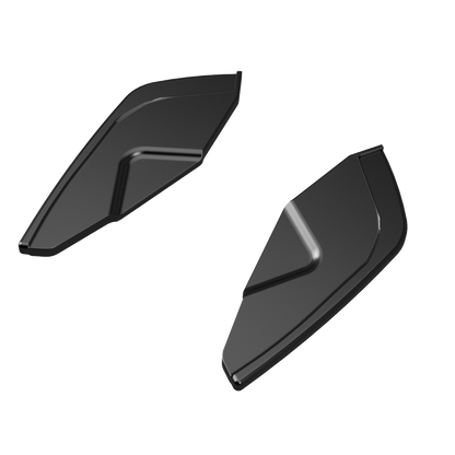 Heckstoßstange Diffusor Splitter passend für VW Golf Mk8 GTI 2020+ Hochglanz Schwarz