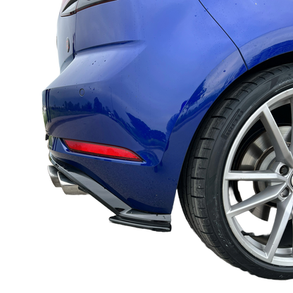 RS11.009 - Heckseitliche Diffusor Splitter passend für VW Golf MK 7.5 R 2017-2020 Hochglanz Schwarz