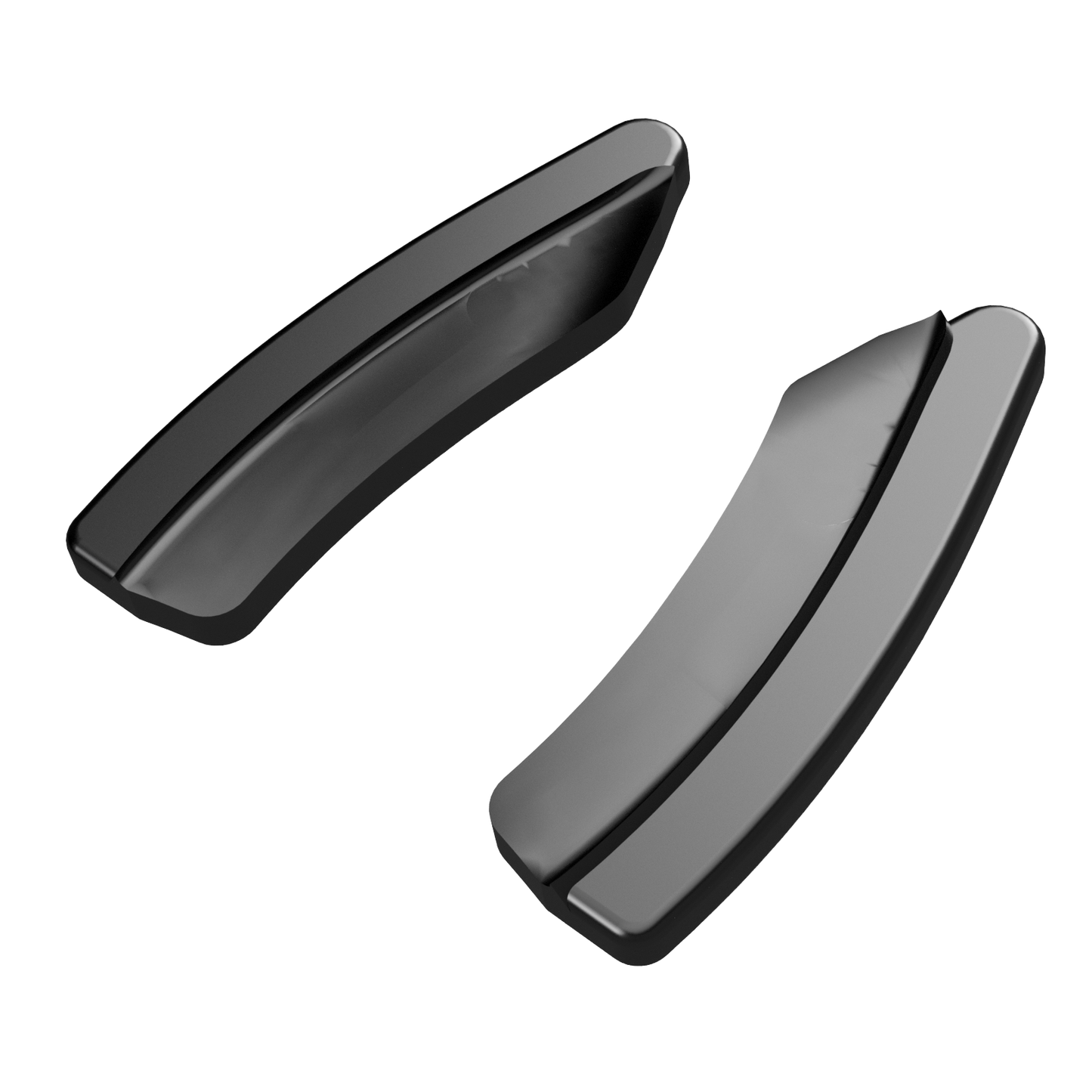 RS11.009 - Heckseitliche Diffusor Splitter passend für VW Golf MK 7.5 R 2017-2020 Hochglanz Schwarz