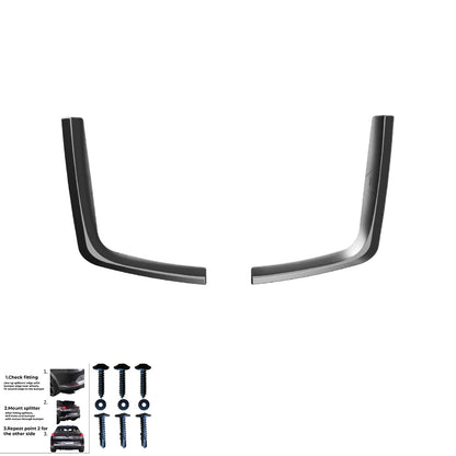 Hecksplitter passend für VW Transporter T7 LWB 2024+ / FORD Transit Custom Mk2 LWB 2023+ Hochglanz Schwarz