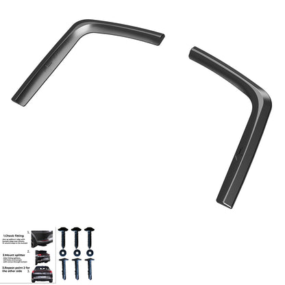 Hecksplitter passend für VW Transporter T7 LWB 2024+ / FORD Transit Custom Mk2 LWB 2023+ Hochglanz Schwarz