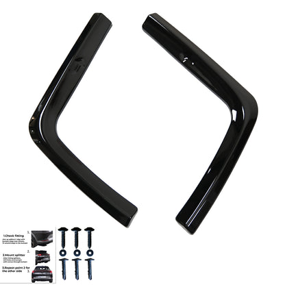 Hecksplitter passend für VW Transporter T7 LWB 2024+ / FORD Transit Custom Mk2 LWB 2023+ Hochglanz Schwarz