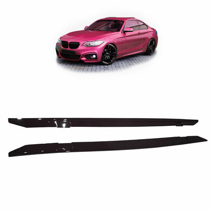 Seitenschweller Set Hochglanz Schwarz passend für BMW F21 F22 F23 2014-2021