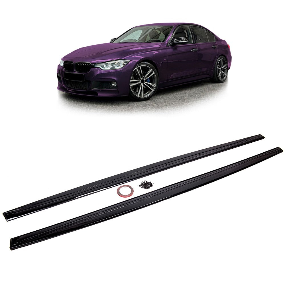 Seitenschweller Set Hochglanz Schwarz passend für BMW 3er F30 F31 2011-2018