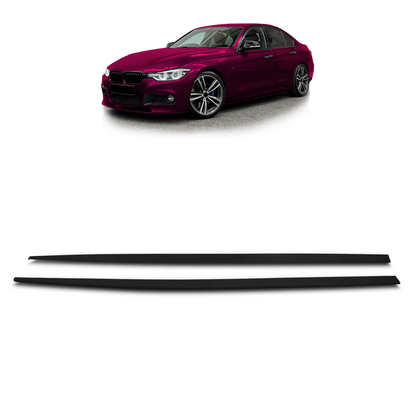 Seitenschweller Erweiterungen Matt Schwarz passend für BMW 3er F30 F31 2011-2018