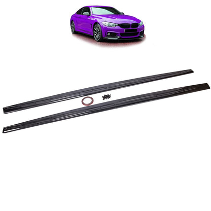 Seitenschwellererweiterungen Carbon-Optik passend für BMW 4er F32 F33 F36 2013-2021