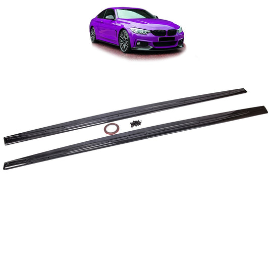 Seitenschwellererweiterungen Carbon-Optik passend für BMW 4er F32 F33 F36 2013-2021