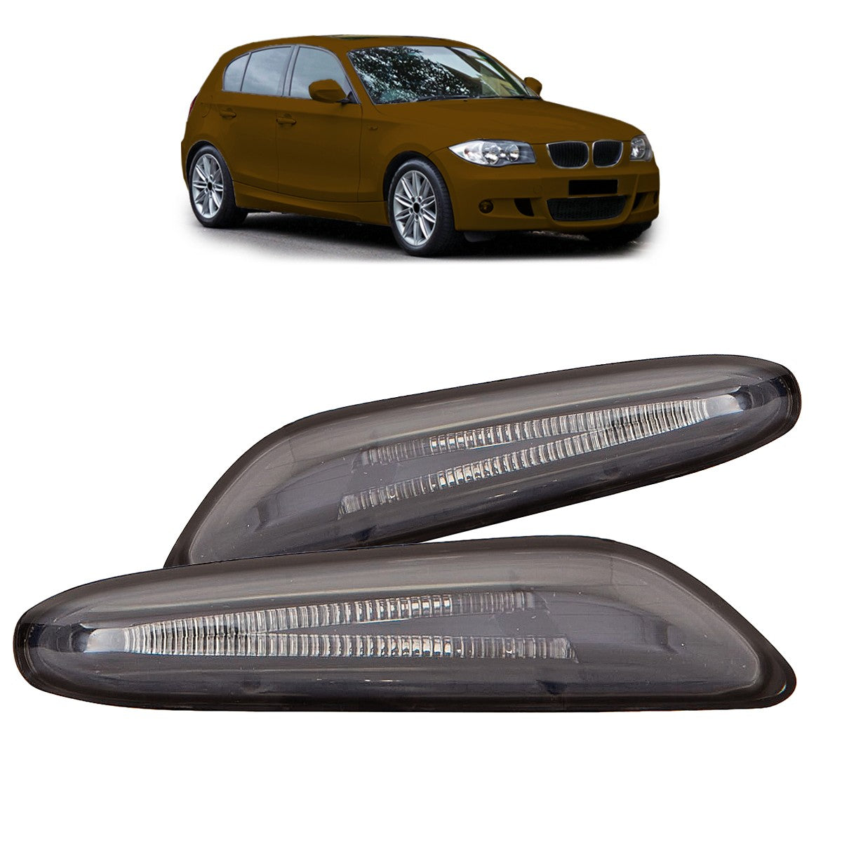 LED Rauch Seitenschlussleuchten passend für BMW 1 & 3er 2004-2011