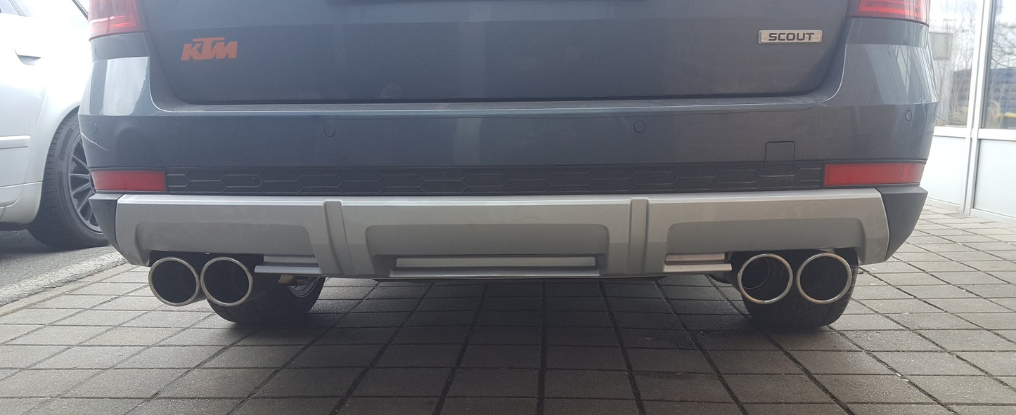 Skoda Octavia 5E 4x4 (+Scout) Endschalldämpfer rechts/links - 2x90 Typ 16 rechts/links