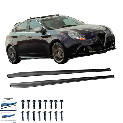 Seitenschweller passend für ALFA ROMEO Giulietta Sport 2010-2020 Hochglanz Schwarz