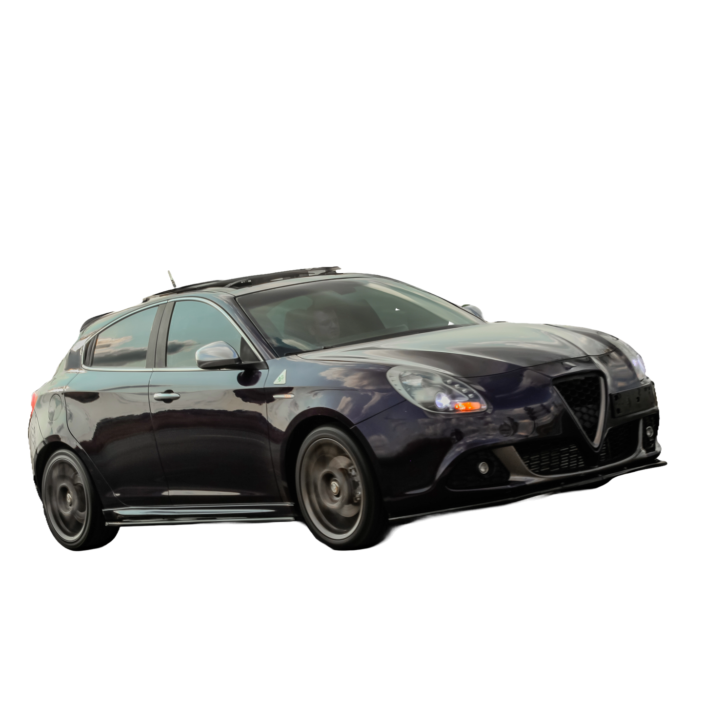Seitenschweller passend für ALFA ROMEO Giulietta Sport 2010-2020 Hochglanz Schwarz