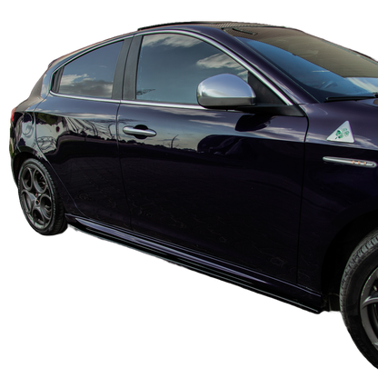 Seitenschweller passend für ALFA ROMEO Giulietta Sport 2010-2020 Hochglanz Schwarz