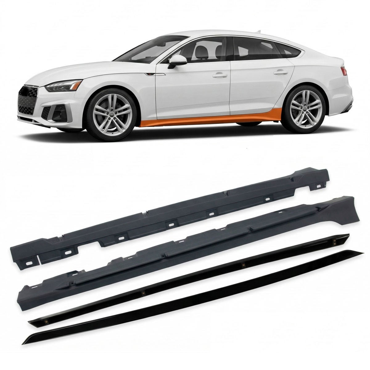 Seitenschweller Set passend für Audi A5 F5 Sportback 2020-2024