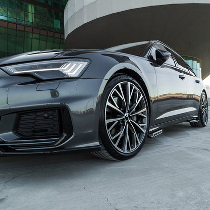 Seitenschweller passend für Audi S6 / A6 S-Line C8 (Limousine-Avant) 2019+ Hochglanz Schwarz