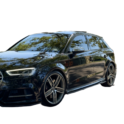 Seitenschweller passend für AUDI S3 8V / 8V Facelift 2013-2019 Hochglanz Schwarz