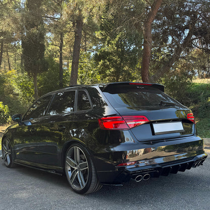 Seitenschweller passend für AUDI S3 8V / 8V Facelift 2013-2019 Hochglanz Schwarz
