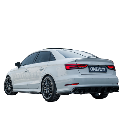 Seitenschweller passend für AUDI S3 8V / 8V Facelift Limousine-Cabrio 2013-2020 Hochglanz Schwarz