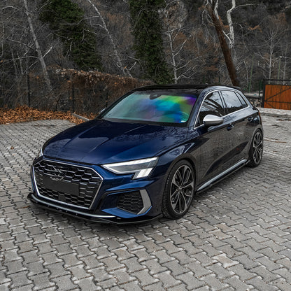 SS10.058 - Seitenschweller passend für Audi S3 / A3 S-Line 8Y (Limousine/Sportback) 2020-2024 Hochglanz Schwarz