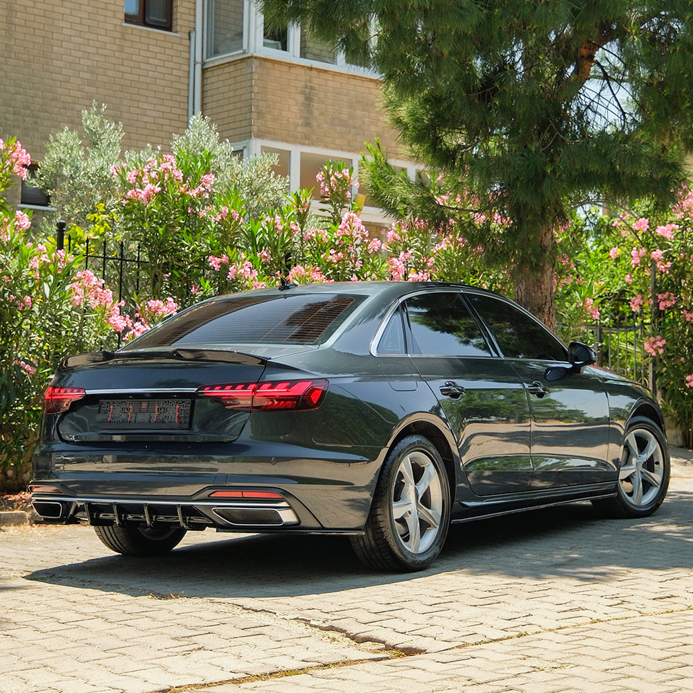 SS10.059 - Seitenschweller passend für Audi A4 B9 Facelift 2019-2024 Hochglanz Schwarz
