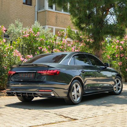 SS10.059 - Seitenschweller passend für Audi A4 B9 Facelift 2019-2024 Hochglanz Schwarz
