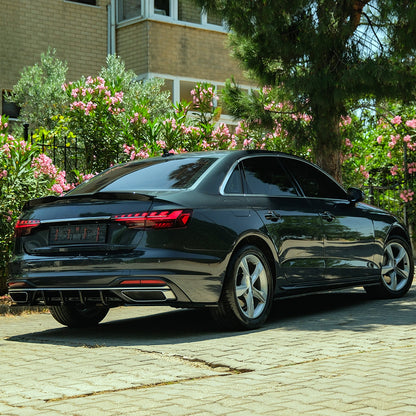 SS10.059 - Seitenschweller passend für Audi A4 B9 Facelift 2019-2024 Hochglanz Schwarz