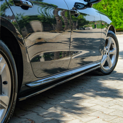 SS10.059 - Seitenschweller passend für Audi A4 B9 Facelift 2019-2024 Hochglanz Schwarz