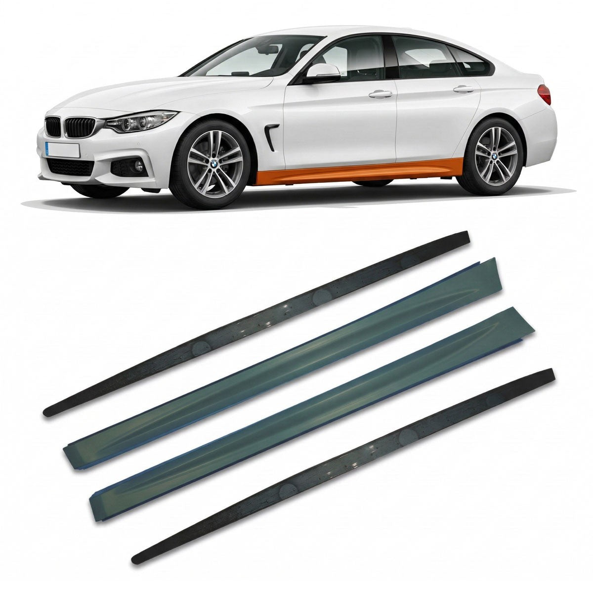 Sport Seitenschweller Set passend für BMW 4er F36 Gran Coupe 2014-2021