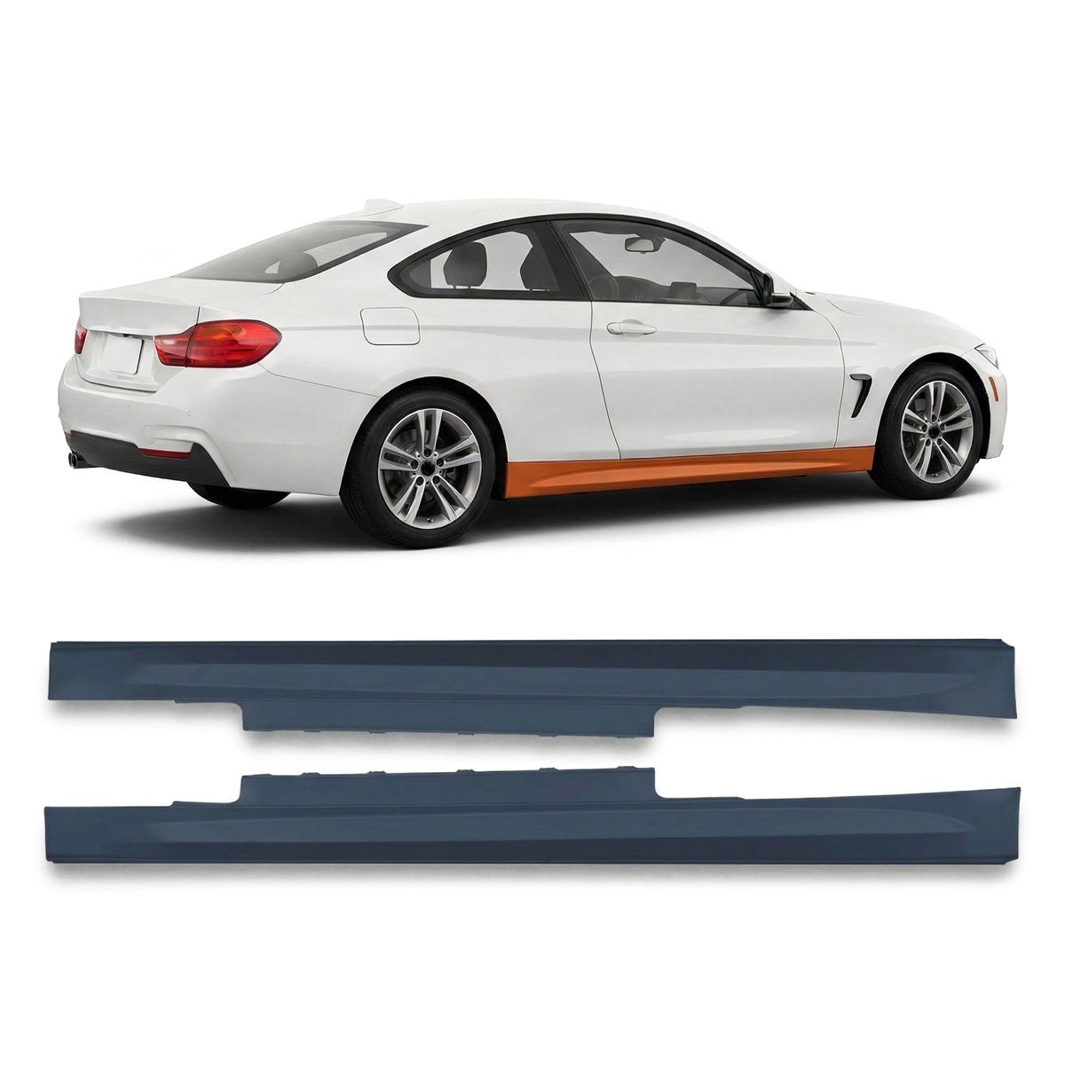 Seitenschweller Set passend für BMW 4er F32 F33 Coupé Cabrio 2013-2021
