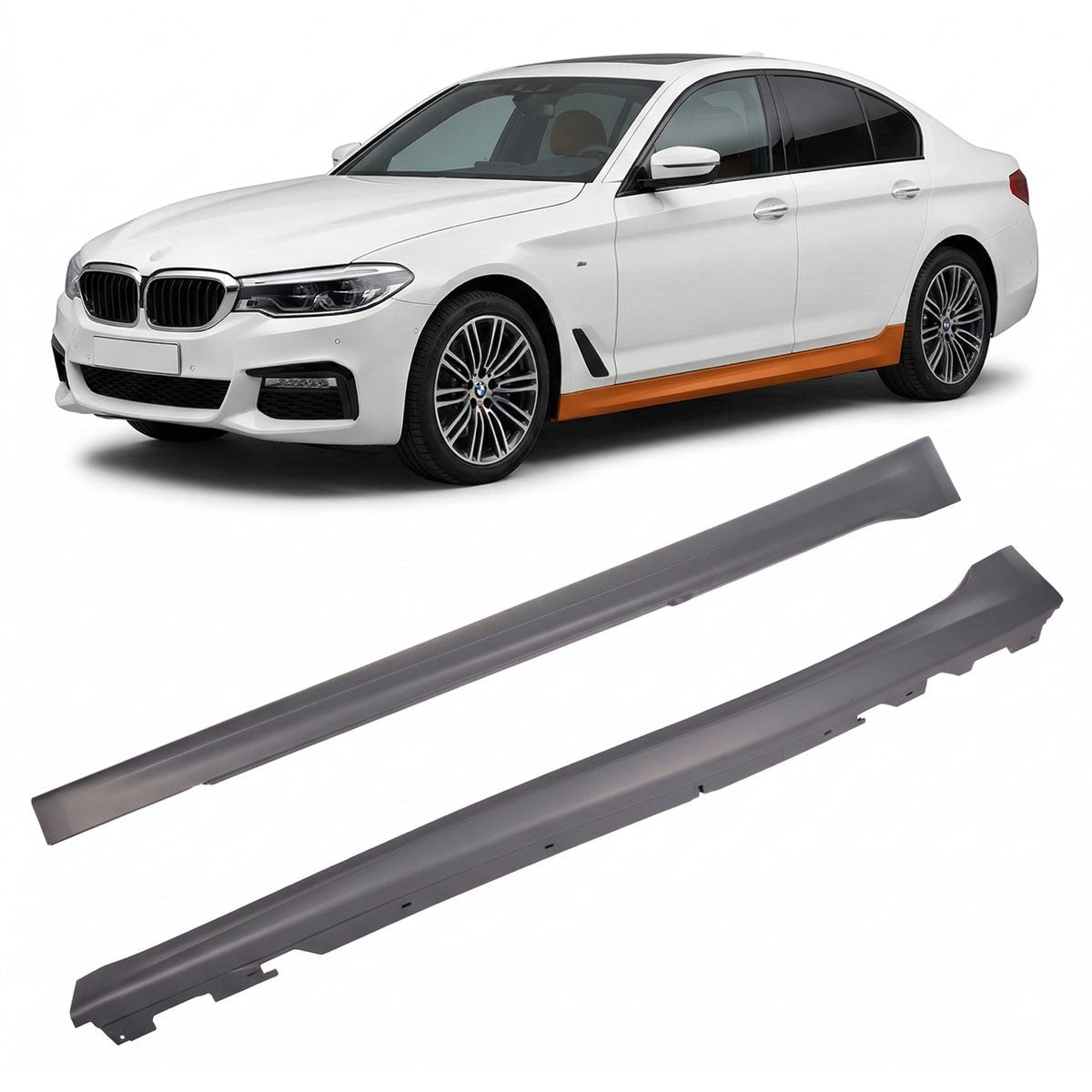 Seitenschweller Set passend für BMW 5er G30 G31 2016-2023