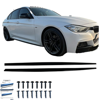 Seitenschweller Hochglanz Schwarz passend für BMW 3er F30 M-Sport 2012-2018