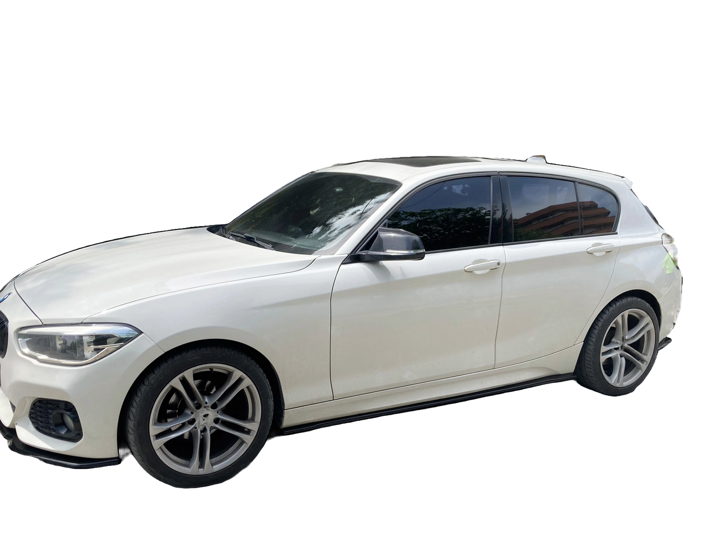 Seitenschweller passend für BMW 1er F20/F21 2011-2019 Version 2 Hochglanz Schwarz