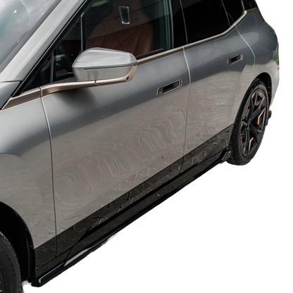 Seitenschweller Hochglanz Schwarz passend für BMW iX M-Pack i20 2021+