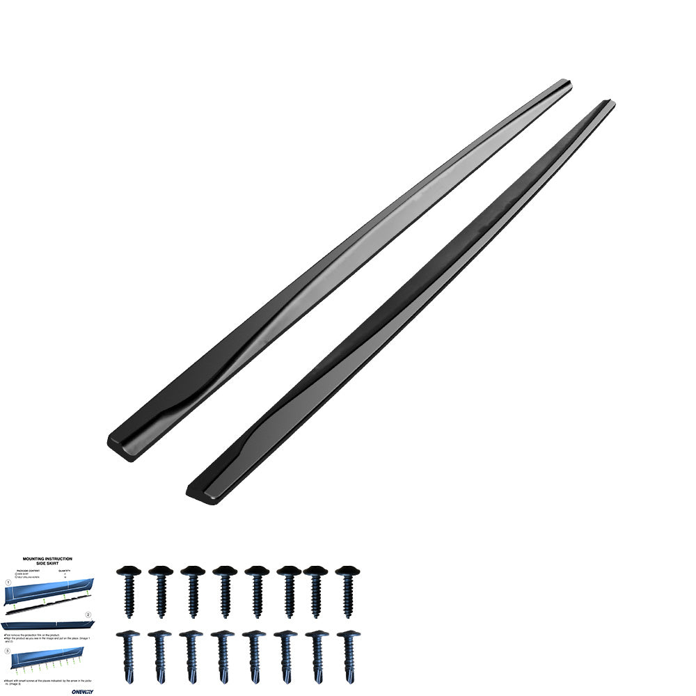 Seitenschweller Hochglanz Schwarz passend für BMW 1er F20/F21 M-Power 2011-2019