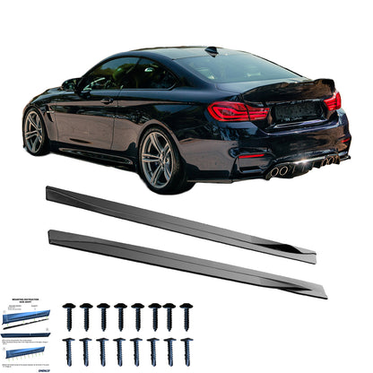 SS10.048 - Seitenschweller passend für BMW M4 F82 2014-2021 Hochglanz Schwarz