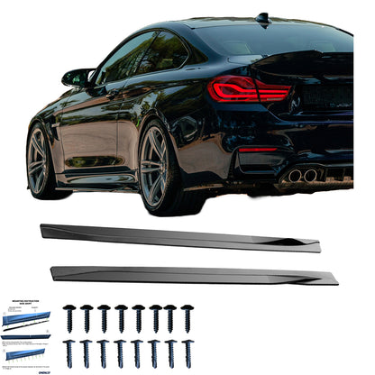 SS10.048 - Seitenschweller passend für BMW M4 F82 2014-2021 Hochglanz Schwarz