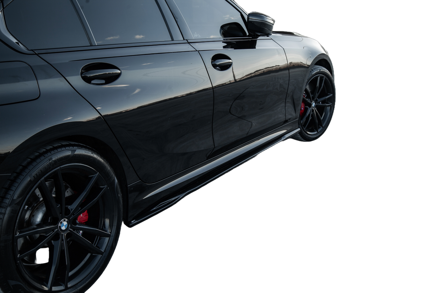 Seitenschweller passend für BMW 3er G20/G21 M-Pack/M340i 2018+ Hochglanz Schwarz