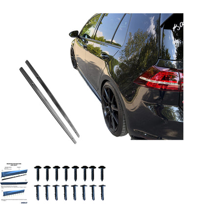 Seitenschweller passend für VW Golf Mk7 GTI 2013-2016 Hochglanz Schwarz