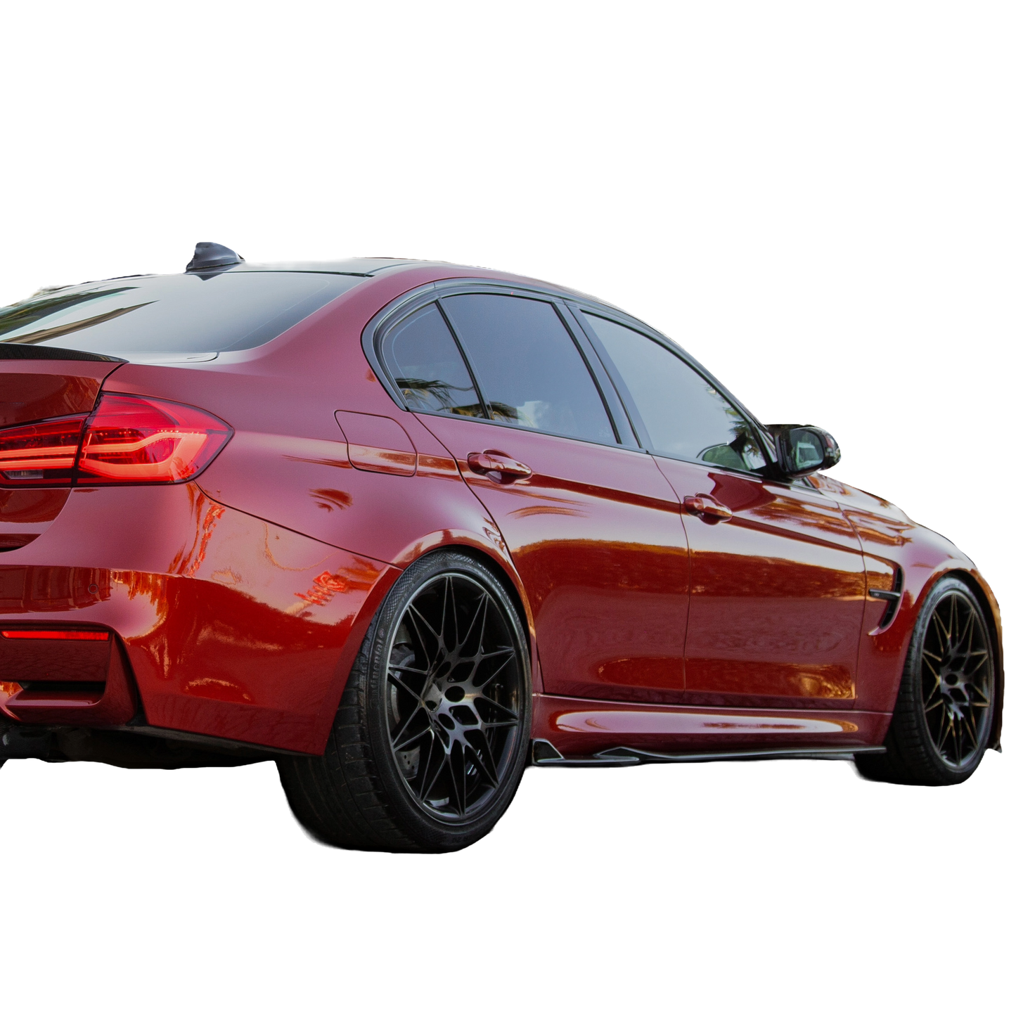 Seitenschweller passend für BMW M3 F80 2014-2018 Hochglanz Schwarz