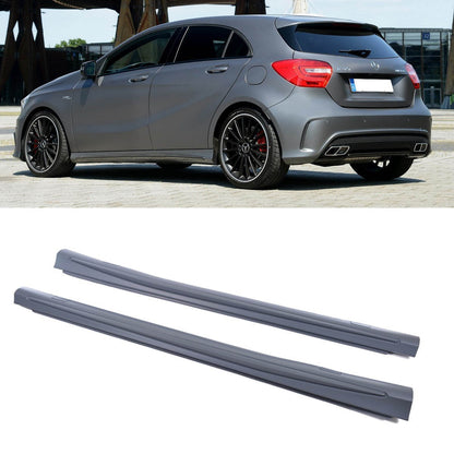 Seitenschweller Set PP Kunststoff passend für Mercedes A-Klasse W176 CLA 2012-2018