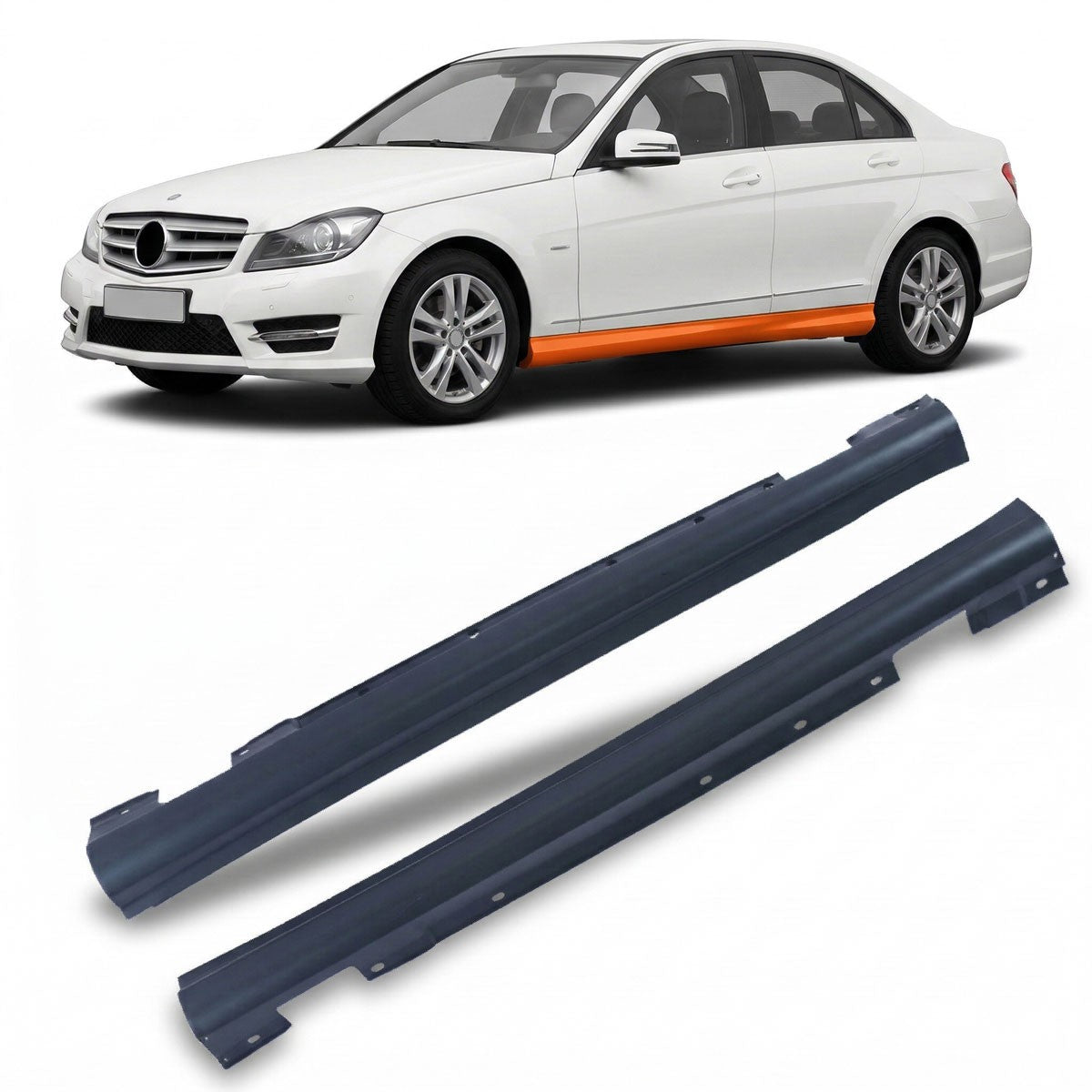 Seitenschweller passend für Mercedes C-Klasse W204 Limousine Kombi 2008-2015