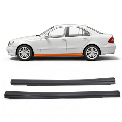 Seitenschweller Set PP Kunststoff Unlackiert passend für Mercedes E-Klasse W211 02-09