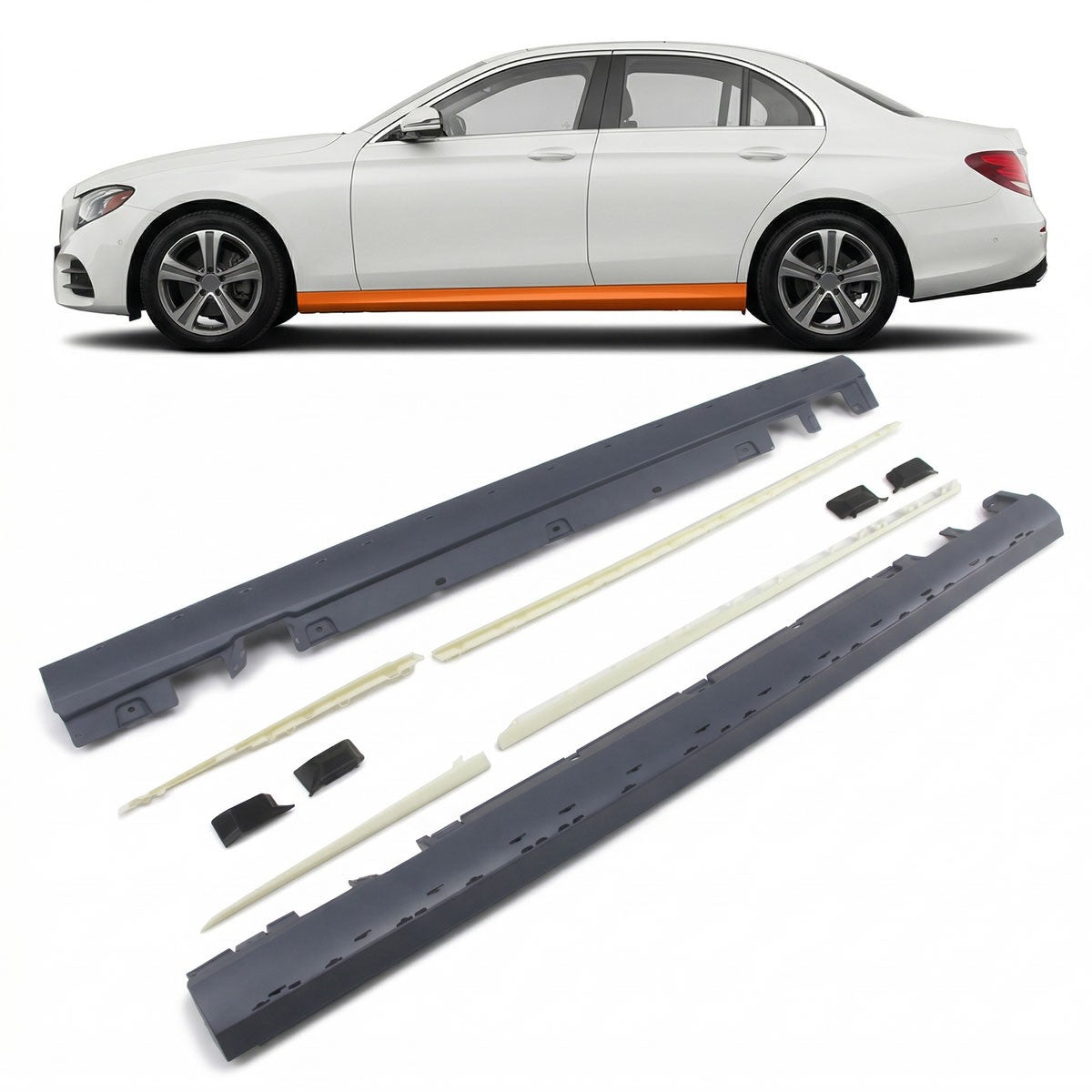 Seitenschweller Set passend für Mercedes E-Klasse W213 Limousine Kombi 2016-2023