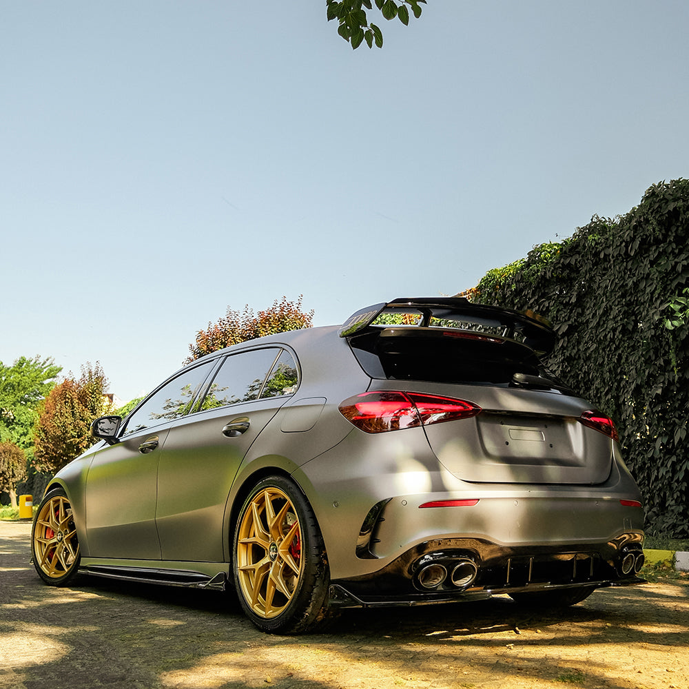 SS10.064 - Seitenschweller passend für Mercedes A45 S Aero Pack W177 / W177 Facelift 2019+ Hochglanz Schwarz