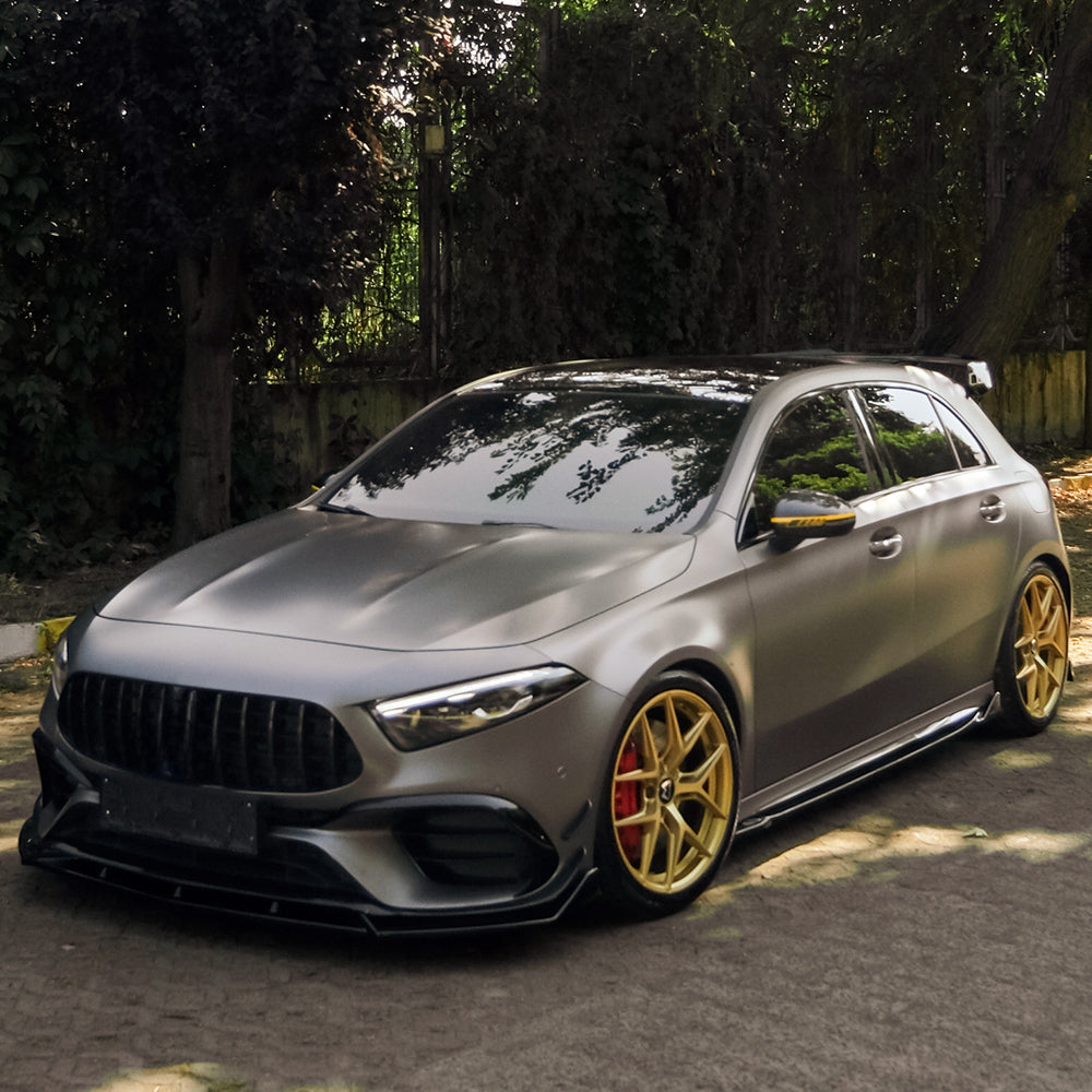 SS10.064 - Seitenschweller passend für Mercedes A45 S Aero Pack W177 / W177 Facelift 2019+ Hochglanz Schwarz