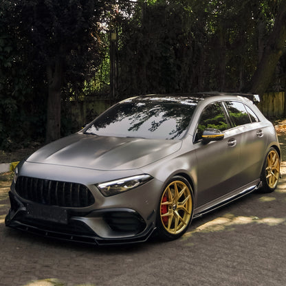 SS10.064 - Seitenschweller passend für Mercedes A45 S Aero Pack W177 / W177 Facelift 2019+ Hochglanz Schwarz